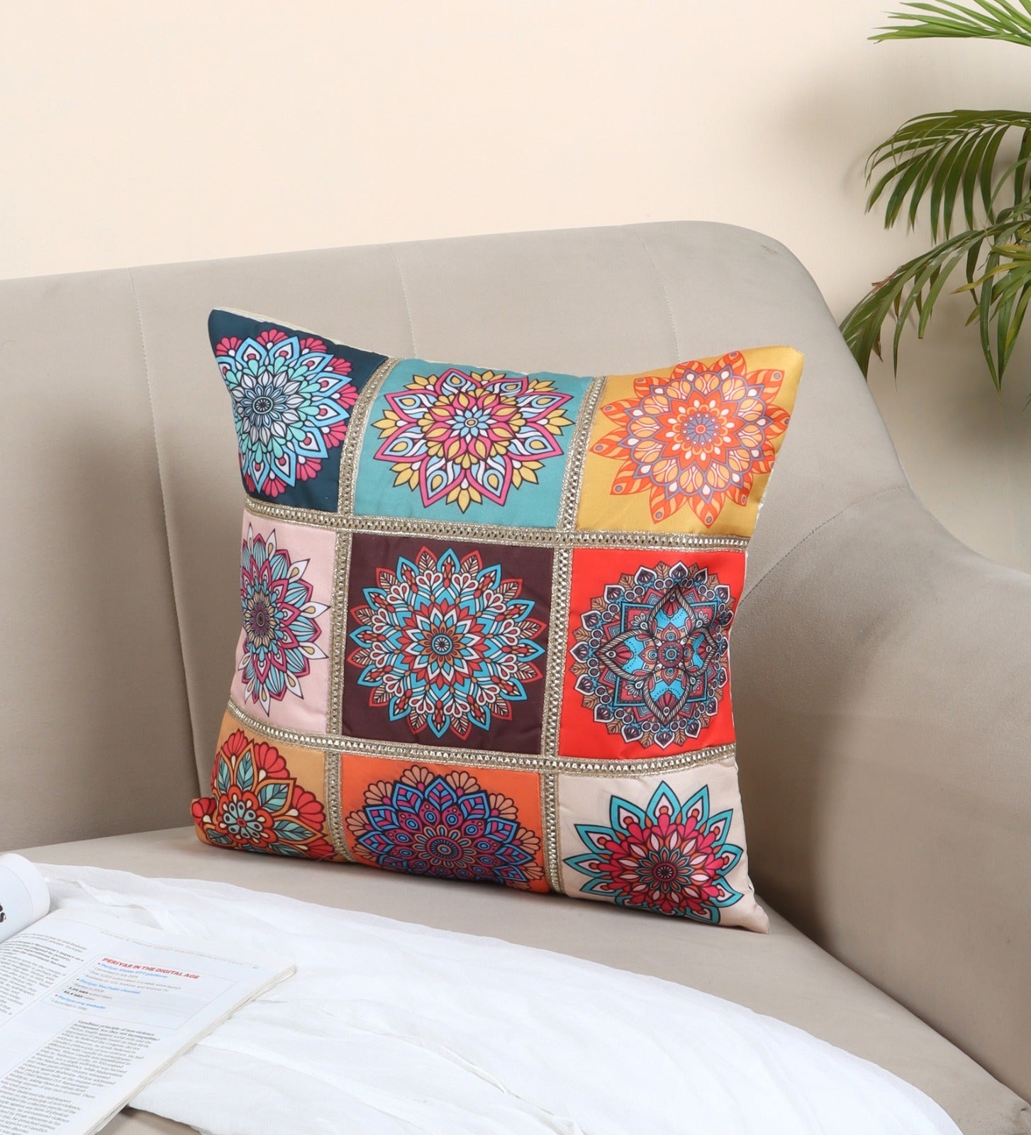 Multipattern Cushion Cover - 45×45 cm | SORA & STONE