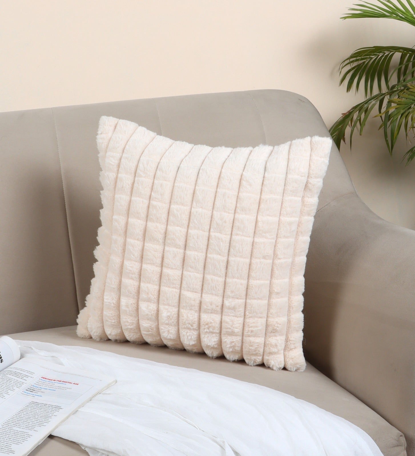 White Cushion Cover - 45×45 cm | SORA & STONE