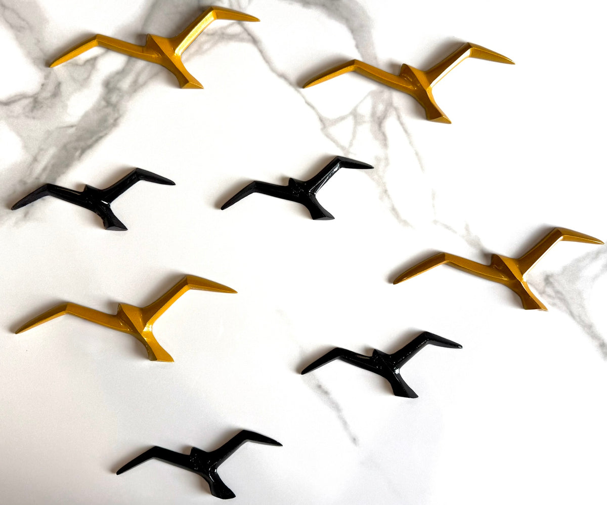 Flying Bird Wall Art Set | Aluminium Decorative Sculpture