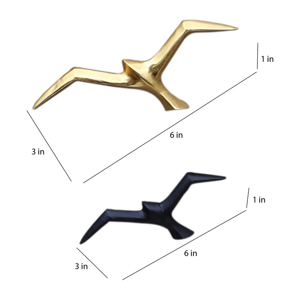 Flying Bird Wall Art Set | Aluminium Decorative Sculpture